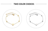 Elegant White Shell Charm Bracelet For Women - Hollow Flower Chain Stainless Steel Luxury Jewellery  - The Jewellery Supermarket