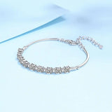 Superb 18K WGP Ideal Cut 4mm 2.7ct D Color High Quality Moissanite Diamonds Tennis Bracelet - The Jewellery Supermarket