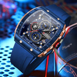 Top Brand Luxury Square Quartz Men's Watches - Waterproof Luminous Chronograph Watches for Men - The Jewellery Supermarket