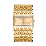 Classic Square Gold Women Watches High-end Temperament Ladies Dress Bracelet Watch Luxury Diamonds Quartz Wristwatch