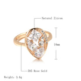Fashion Unique Filled 14K Rose Gold AAA Zircon Diamonds Daily Fine Jewellery Gifts for Women