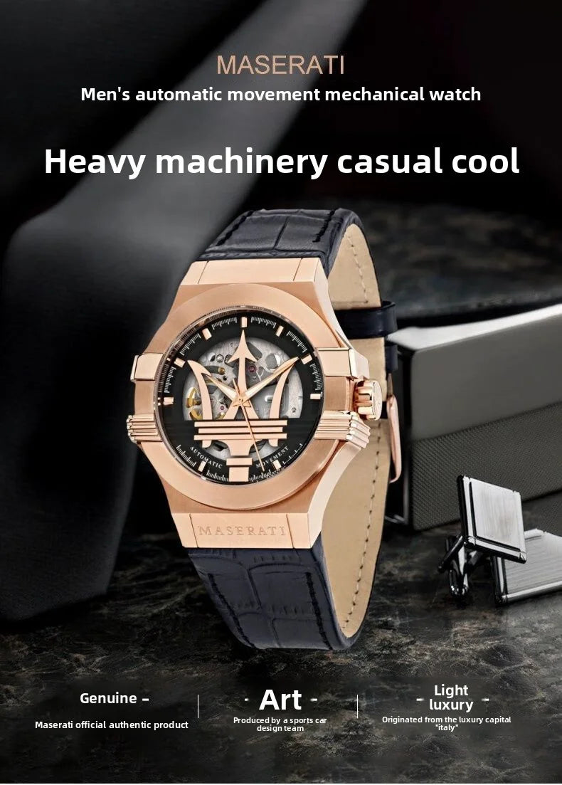 Maserati Mechanical Watch POTENZA Power Series Trident Fashion Mechanical Exquisite European American Watch