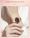 Elegant Minimalist Rose Gold Plated Elliptic Women's Watches,  Square Japanese Movement Casual Fashion Wristwatches