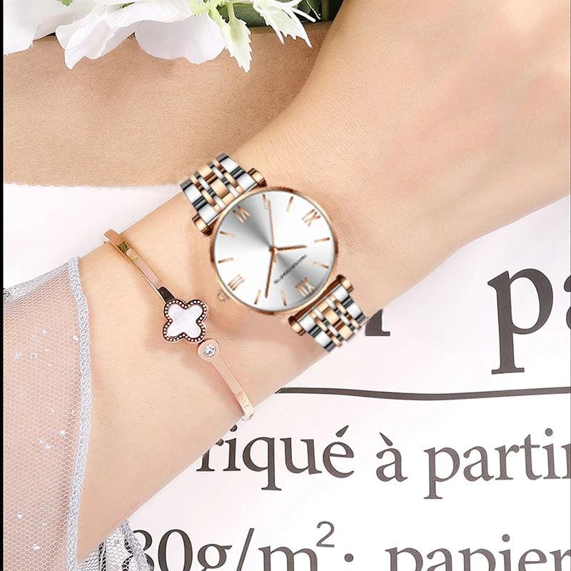New Listing Elegant Ladies Luxury Watch High Quality Movement 36mm Dial Fashion Simple Quartz Womenwatches