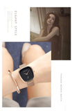 Fashionable Minimalist Style Elegant Ladie's Quartz Wristwatch Wine Barrel Rose Gold or Black Oval Women's Watches