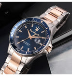 High Quality Maserati Waterproof Men's Business High-grade Green Water European and American Dial Quartz Watch
