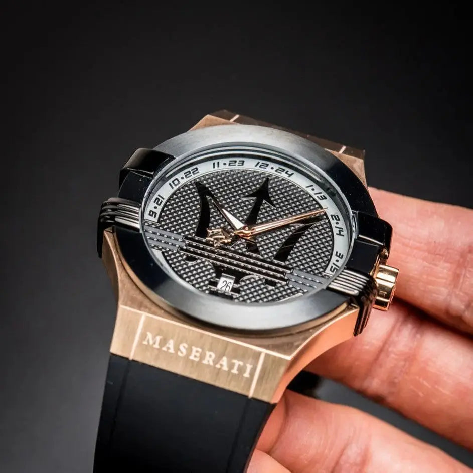 Maserati Fashion Multifunctional Big Trident Europe and United States Watch Luxury Authentic Waterproof Wristwatch