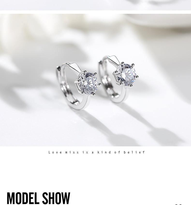 Alluring AAA+Cubic Zirconia Rose Gold Stud Earrings - Best Online Prices by Jewellery Supermarket - The Jewellery Supermarket
