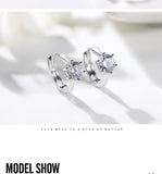 Alluring AAA+Cubic Zirconia Rose Gold Stud Earrings - Best Online Prices by Jewellery Supermarket - The Jewellery Supermarket