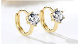 Alluring AAA+Cubic Zirconia Rose Gold Stud Earrings - Best Online Prices by Jewellery Supermarket - The Jewellery Supermarket