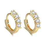 Alluring AAA+Cubic Zirconia Rose Gold Stud Earrings - Best Online Prices by Jewellery Supermarket - The Jewellery Supermarket