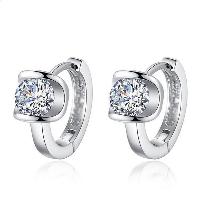 Alluring AAA+Cubic Zirconia Rose Gold Stud Earrings - Best Online Prices by Jewellery Supermarket - The Jewellery Supermarket