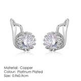 Alluring AAA+Cubic Zirconia Rose Gold Stud Earrings - Best Online Prices by Jewellery Supermarket - The Jewellery Supermarket