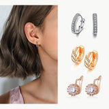 Alluring AAA+Cubic Zirconia Rose Gold Stud Earrings - Best Online Prices by Jewellery Supermarket - The Jewellery Supermarket