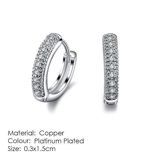 Alluring AAA+Cubic Zirconia Rose Gold Stud Earrings - Best Online Prices by Jewellery Supermarket - The Jewellery Supermarket