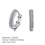 Alluring AAA+Cubic Zirconia Rose Gold Stud Earrings - Best Online Prices by Jewellery Supermarket - The Jewellery Supermarket