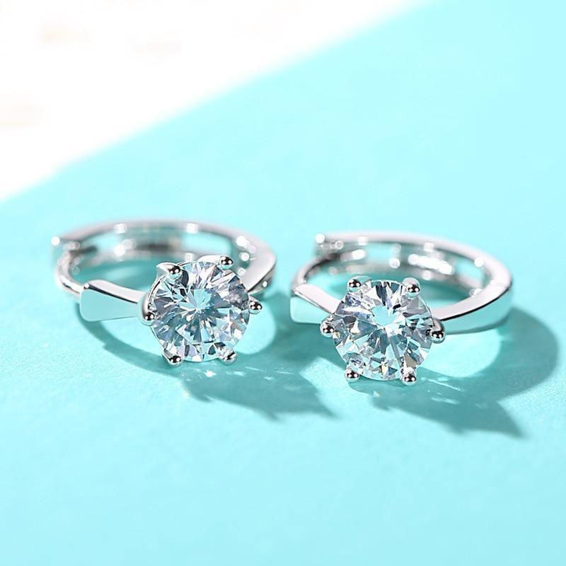 Alluring AAA+Cubic Zirconia Rose Gold Stud Earrings - Best Online Prices by Jewellery Supermarket - The Jewellery Supermarket