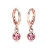 Alluring AAA+Cubic Zirconia Rose Gold Stud Earrings - Best Online Prices by Jewellery Supermarket - The Jewellery Supermarket