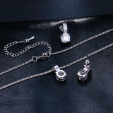 Appealing Bridal Jewelry Set With AAA Zircon Earrings Pendant Necklace - Best Online Prices by Jewellery Supermarket - The Jewellery Supermarket