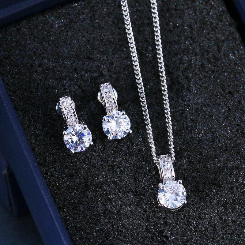 Appealing Bridal Jewelry Set With AAA Zircon Earrings Pendant Necklace - Best Online Prices by Jewellery Supermarket - The Jewellery Supermarket