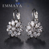 Attractive AAA Zircon Flower Stud Earrings - Best Online Prices by Jewellery Supermarket - The Jewellery Supermarket