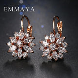 Attractive AAA Zircon Flower Stud Earrings - Best Online Prices by Jewellery Supermarket - The Jewellery Supermarket