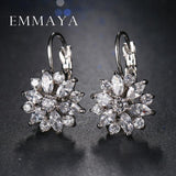 Attractive AAA Zircon Flower Stud Earrings - Best Online Prices by Jewellery Supermarket - The Jewellery Supermarket