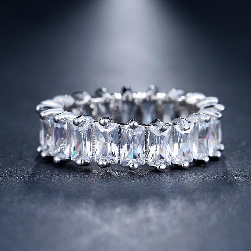 Attractive CZ Paved Austrian Zircon Unique Design Ring - Best Online Prices by Jewellery Supermarket - The Jewellery Supermarket