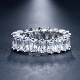 Attractive CZ Paved Austrian Zircon Unique Design Ring - Best Online Prices by Jewellery Supermarket - The Jewellery Supermarket