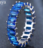 Attractive CZ Paved Austrian Zircon Unique Design Ring - Best Online Prices by Jewellery Supermarket - The Jewellery Supermarket
