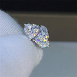 Attractive Selection Lab Diamond Stud Earrings 100% original 925 sterling silver- Factory Direct Prices by Jewellery Supermarket - The Jewellery Supermarket