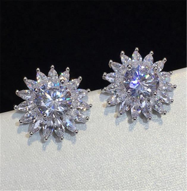 Attractive Selection Lab Diamond Stud Earrings 100% original 925 sterling silver- Factory Direct Prices by Jewellery Supermarket - The Jewellery Supermarket