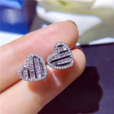 Attractive Selection Lab Diamond Stud Earrings 100% original 925 sterling silver- Factory Direct Prices by Jewellery Supermarket - The Jewellery Supermarket