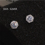 Attractive Selection Lab Diamond Stud Earrings 100% original 925 sterling silver- Factory Direct Prices by Jewellery Supermarket - The Jewellery Supermarket