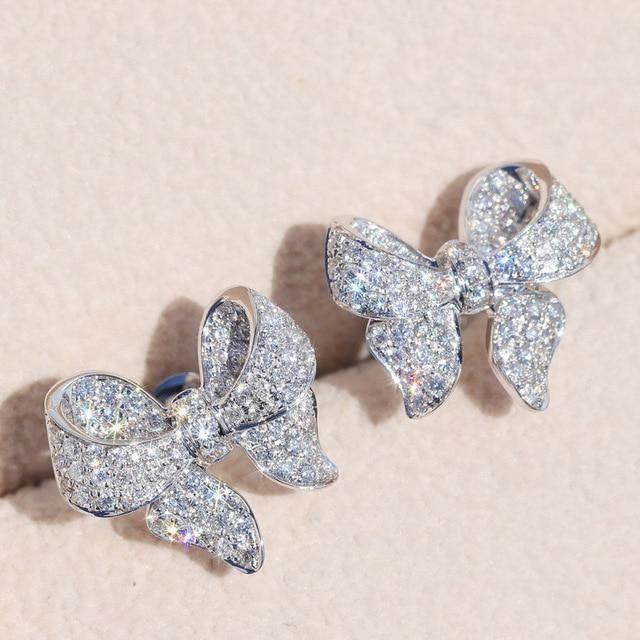 Attractive Selection Lab Diamond Stud Earrings 100% original 925 sterling silver- Factory Direct Prices by Jewellery Supermarket - The Jewellery Supermarket