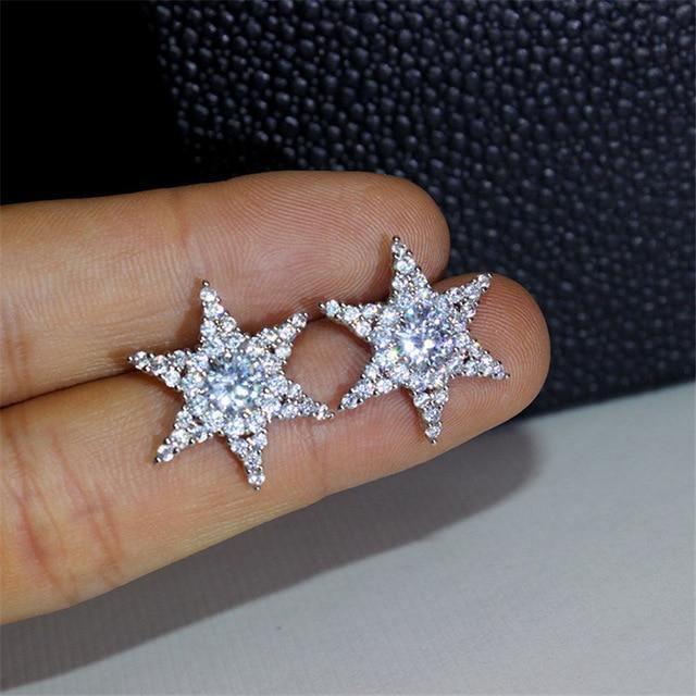 Attractive Selection Lab Diamond Stud Earrings 100% original 925 sterling silver- Factory Direct Prices by Jewellery Supermarket - The Jewellery Supermarket