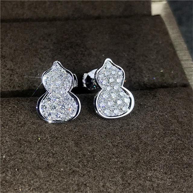 Attractive Selection Lab Diamond Stud Earrings 100% original 925 sterling silver- Factory Direct Prices by Jewellery Supermarket - The Jewellery Supermarket