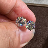 Attractive Selection Lab Diamond Stud Earrings 100% original 925 sterling silver- Factory Direct Prices by Jewellery Supermarket - The Jewellery Supermarket