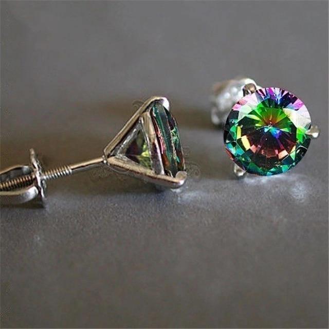 Attractive Selection Lab Diamond Stud Earrings 100% original 925 sterling silver- Factory Direct Prices by Jewellery Supermarket - The Jewellery Supermarket