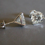 Attractive Selection Lab Diamond Stud Earrings 100% original 925 sterling silver- Factory Direct Prices by Jewellery Supermarket - The Jewellery Supermarket