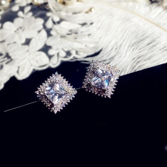 Attractive Selection Lab Diamond Stud Earrings 100% original 925 sterling silver- Factory Direct Prices by Jewellery Supermarket - The Jewellery Supermarket