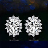 Attractive Selection Lab Diamond Stud Earrings 100% original 925 sterling silver- Factory Direct Prices by Jewellery Supermarket - The Jewellery Supermarket