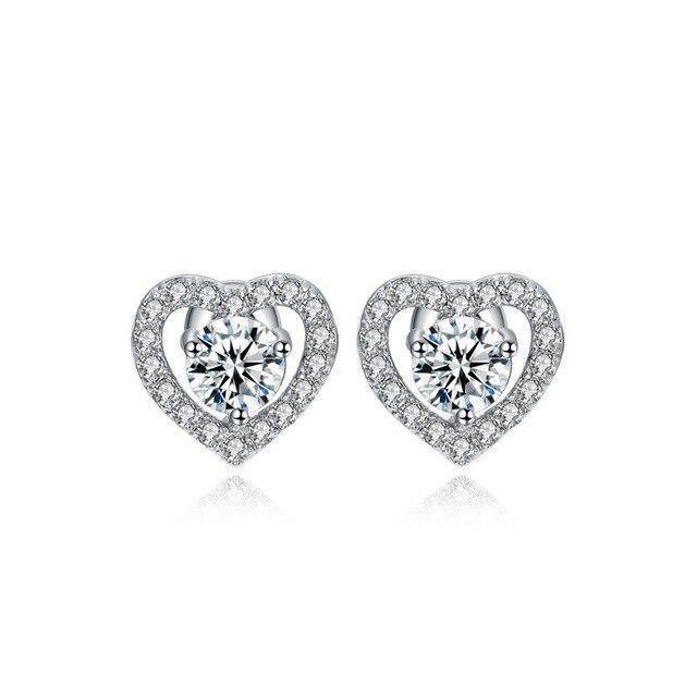 Attractive Selection Lab Diamond Stud Earrings 100% original 925 sterling silver- Factory Direct Prices by Jewellery Supermarket - The Jewellery Supermarket