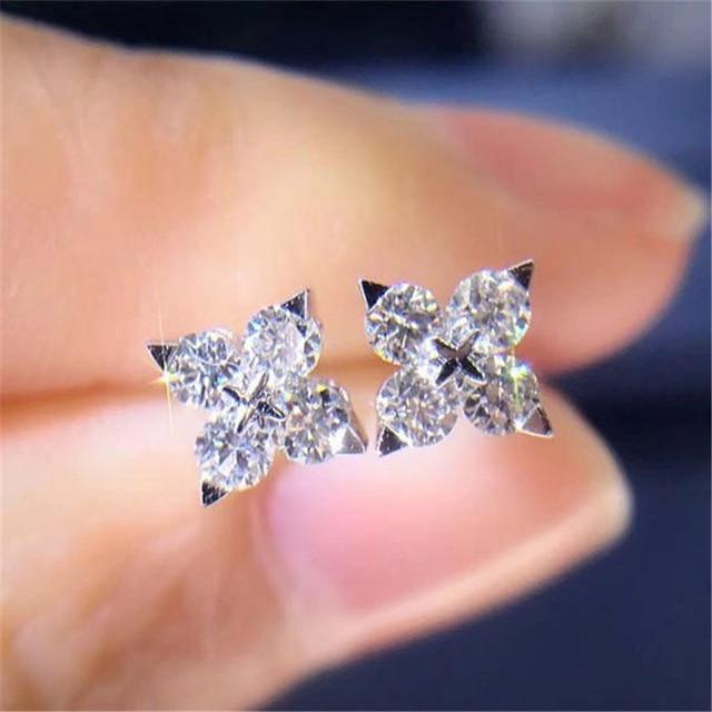 Attractive Selection Lab Diamond Stud Earrings 100% original 925 sterling silver- Factory Direct Prices by Jewellery Supermarket - The Jewellery Supermarket