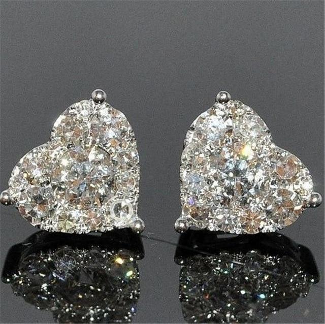 Attractive Selection Lab Diamond Stud Earrings 100% original 925 sterling silver- Factory Direct Prices by Jewellery Supermarket - The Jewellery Supermarket