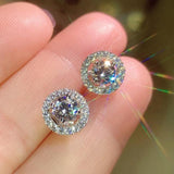 Attractive Selection Lab Diamond Stud Earrings 100% original 925 sterling silver- Factory Direct Prices by Jewellery Supermarket - The Jewellery Supermarket