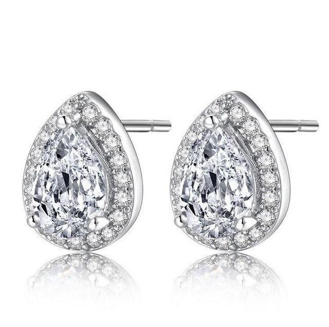 Attractive Selection Lab Diamond Stud Earrings 100% original 925 sterling silver- Factory Direct Prices by Jewellery Supermarket - The Jewellery Supermarket