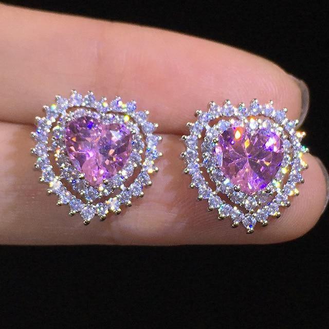 Attractive Selection Lab Diamond Stud Earrings 100% original 925 sterling silver- Factory Direct Prices by Jewellery Supermarket - The Jewellery Supermarket