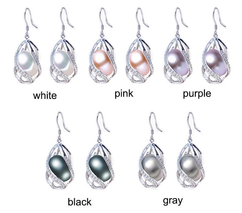 Beautiful 925 Sterling Natural Freshwater Water Drop Pearl Earrings- Factory Direct Prices by Jewellery Supermarket - The Jewellery Supermarket
