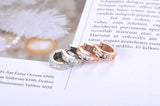 BEST SELLER AAA+ Cubic Zirconia Diamonds Stainless Steel Rose Gold Hoop Earrings - The Jewellery Supermarket